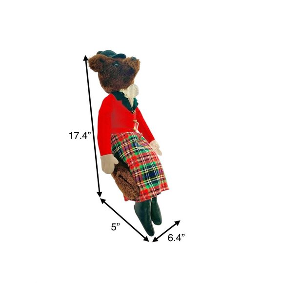 Mrs Fox in Equestrian Attire Stuffed Animal Vintage Store Display Design Decor - Picture 2 of 8